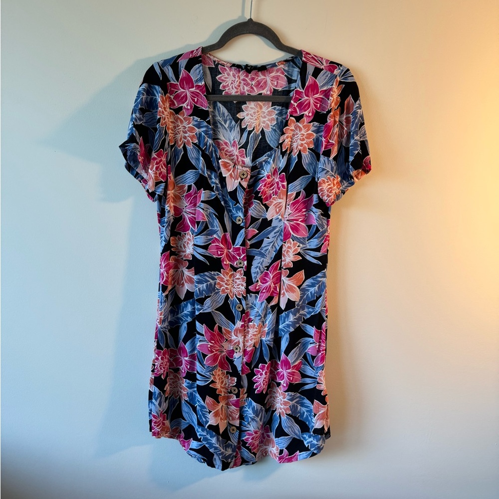 Floral Hawaiian 🌺 Button up dress